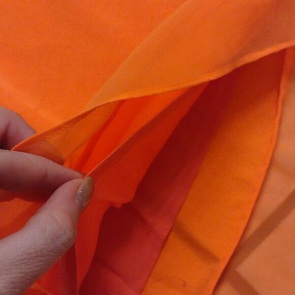 Helmut Lang Dress Chroma Drape cutout mesh details color sunburn Orange bright 4 - Picture 9 of 12